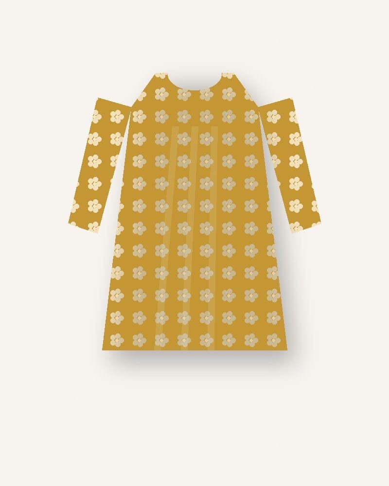 Heritage Mustard Kurta