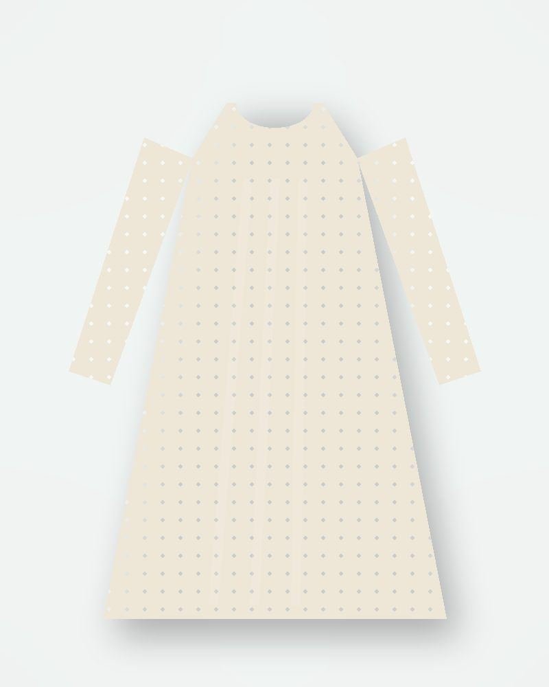 Minimal Ivory Abaya