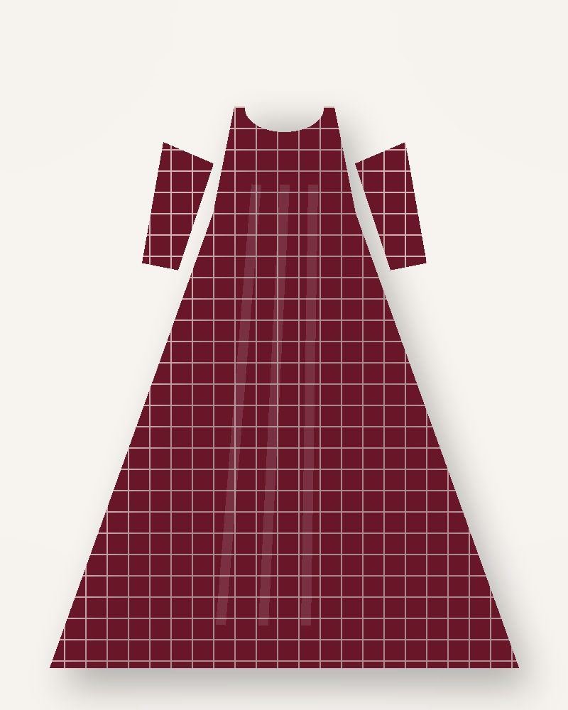 Heritage Maroon Gown