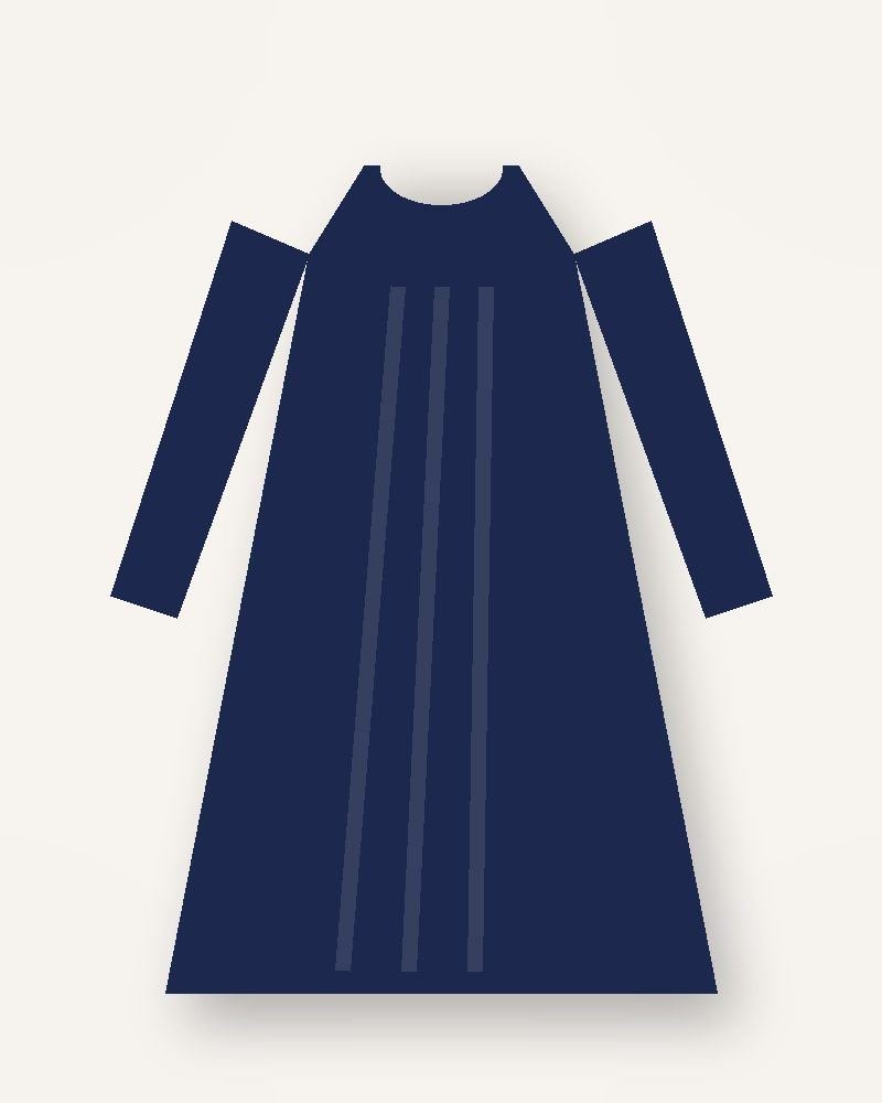Luxe Navy Abaya
